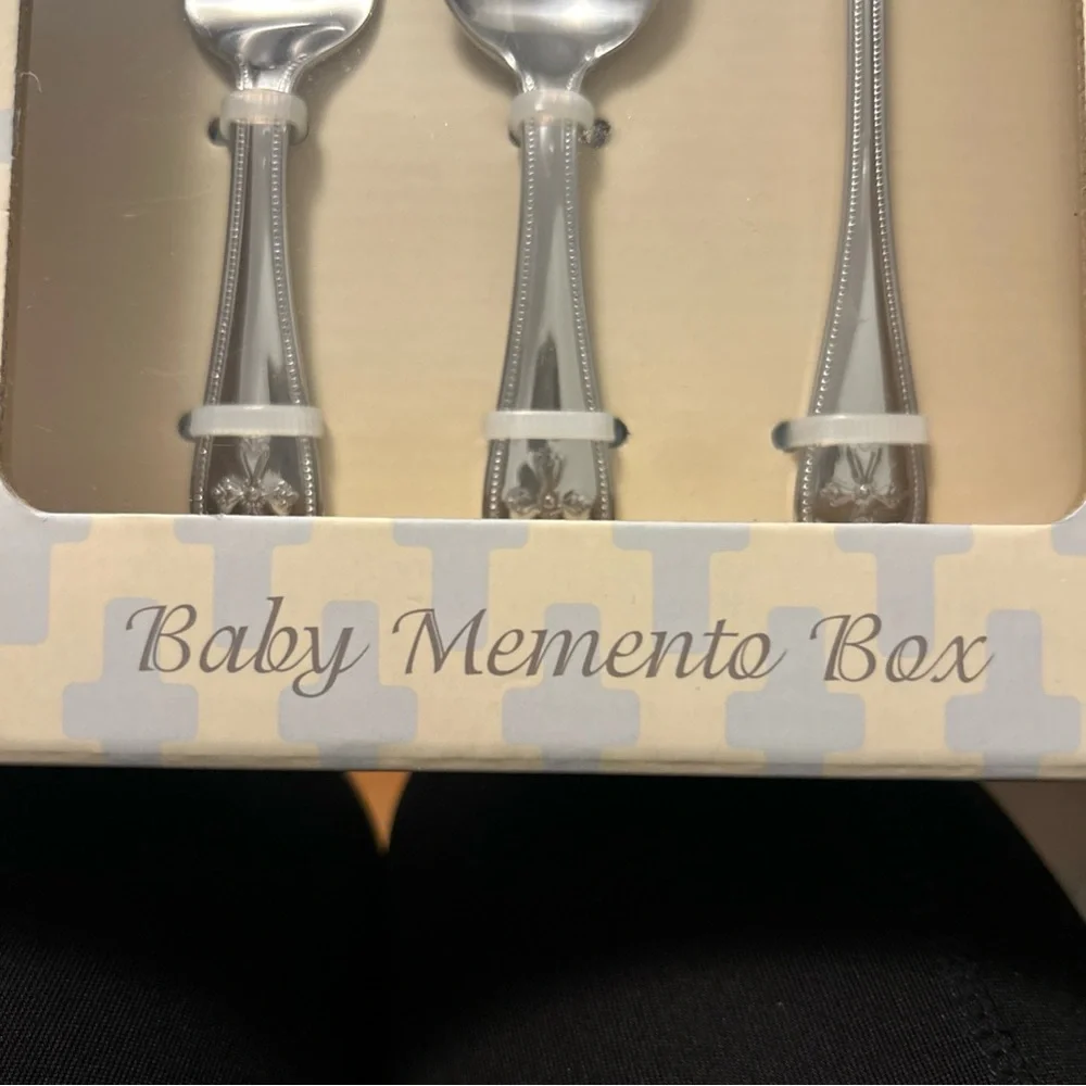 NEW Mikasa 3 Piece Set Baby Memento Gift Box 